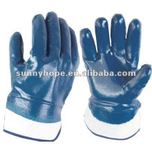 Sunnyhope cheap blue nitrile coated working gloves malaysia ce
